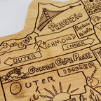 San Francisco Laser Engraved Cutting and Serving Board