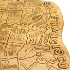 San Francisco Laser Engraved Cutting and Serving Board