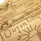 San Francisco Laser Engraved Cutting and Serving Board