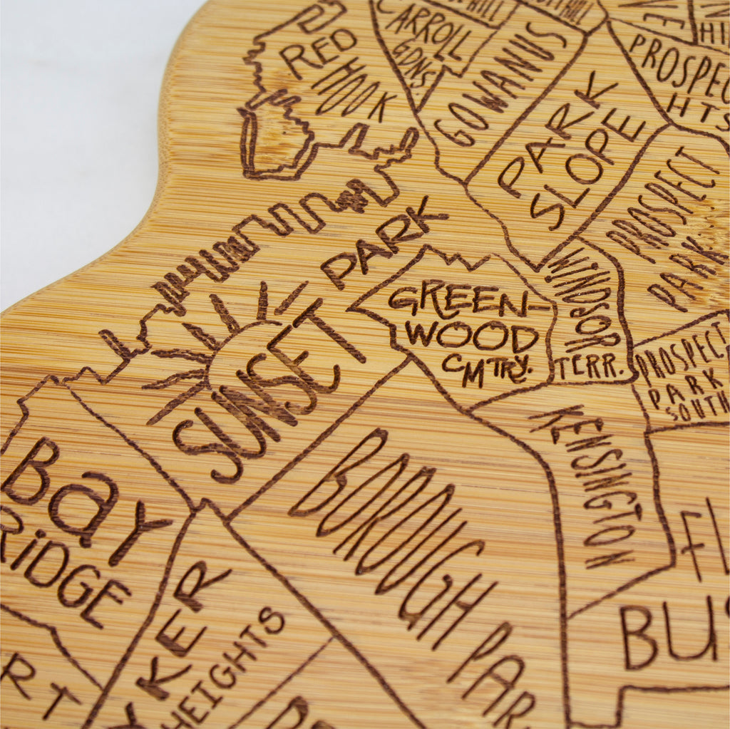 Brooklyn Laser Engraved Cutting and Serving Board