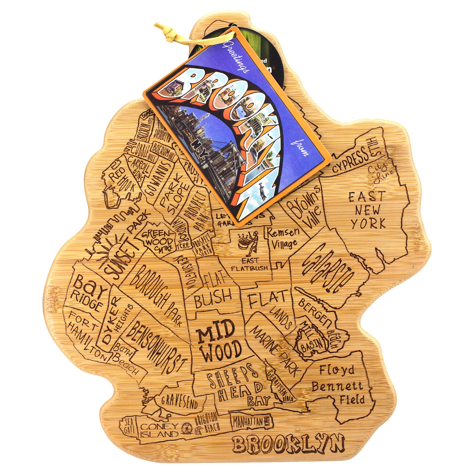 Brooklyn Laser Engraved Cutting and Serving Board