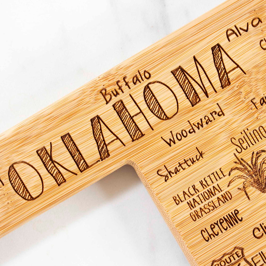 Destination Oklahoma Cutting Board, 16-3/4" x 9"