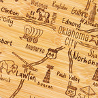 Destination Oklahoma Cutting Board, 16-3/4" x 9"