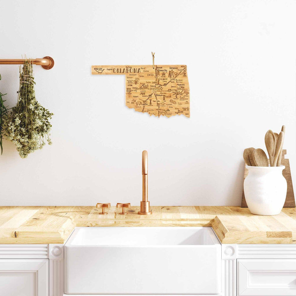 Destination Oklahoma Cutting Board, 16-3/4" x 9"