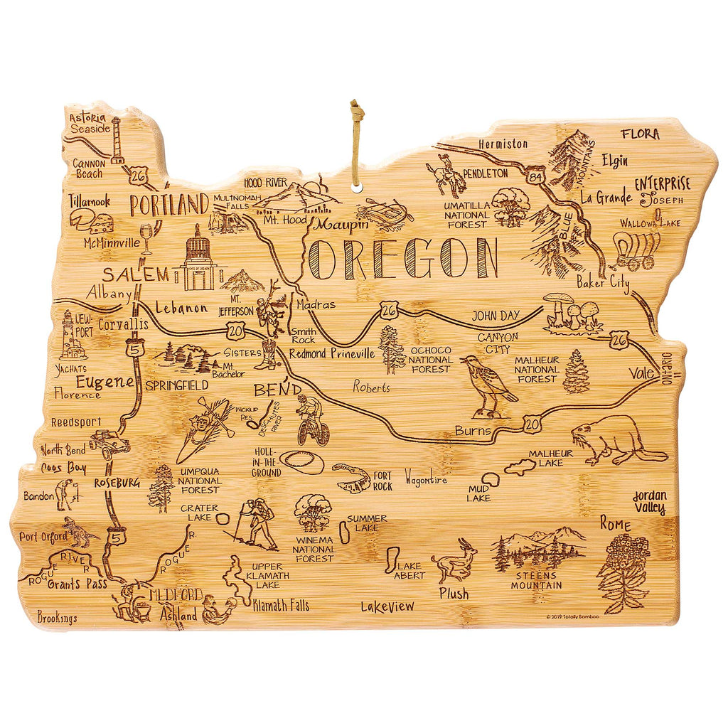 Destination Oregon Cutting Board, 14-1/2" x 10-3/4"