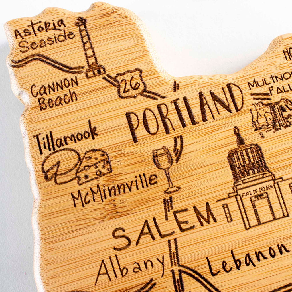 Destination Oregon Cutting Board, 14-1/2" x 10-3/4"