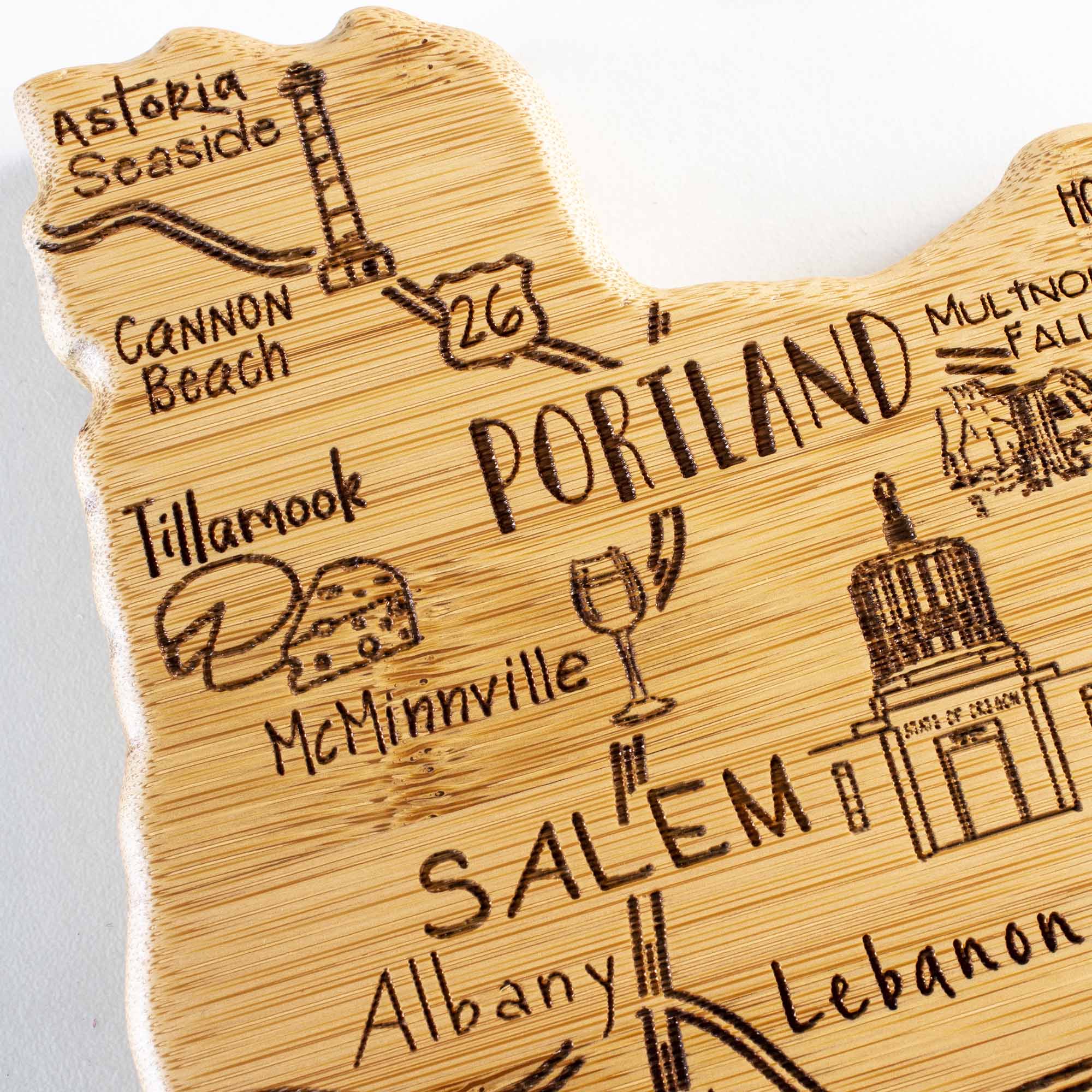 Destination Oregon Cutting Board, 14-1/2" x 10-3/4"