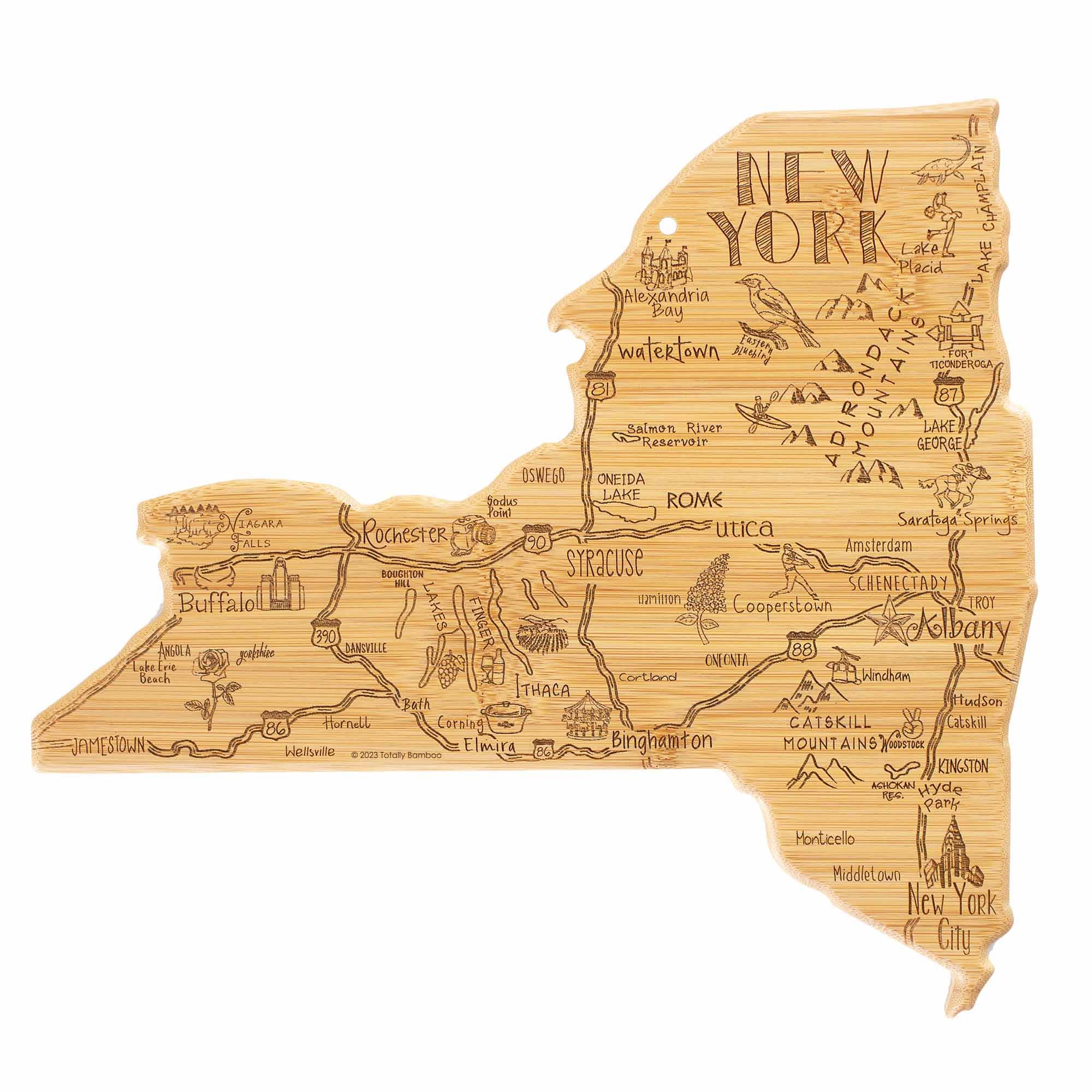 Destination New York Cutting Board, 13-1/4" x 12"