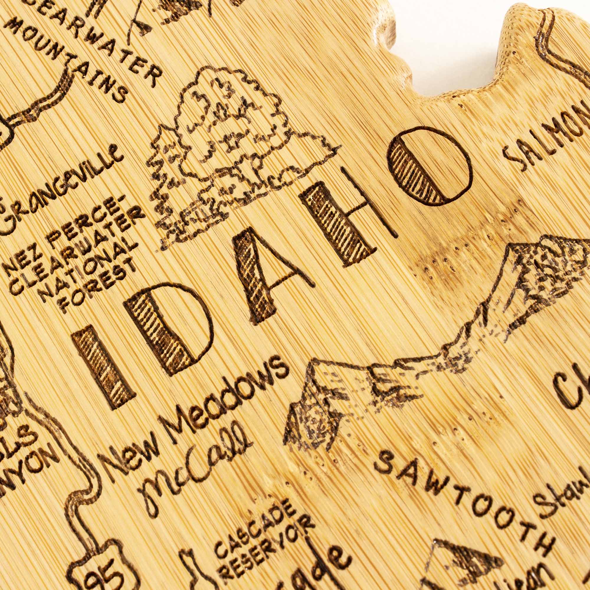 Destination Idaho Cutting Board, 15" x 10-1/2"