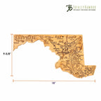 Destination Maryland Cutting Board, 18" x 9-5/8"