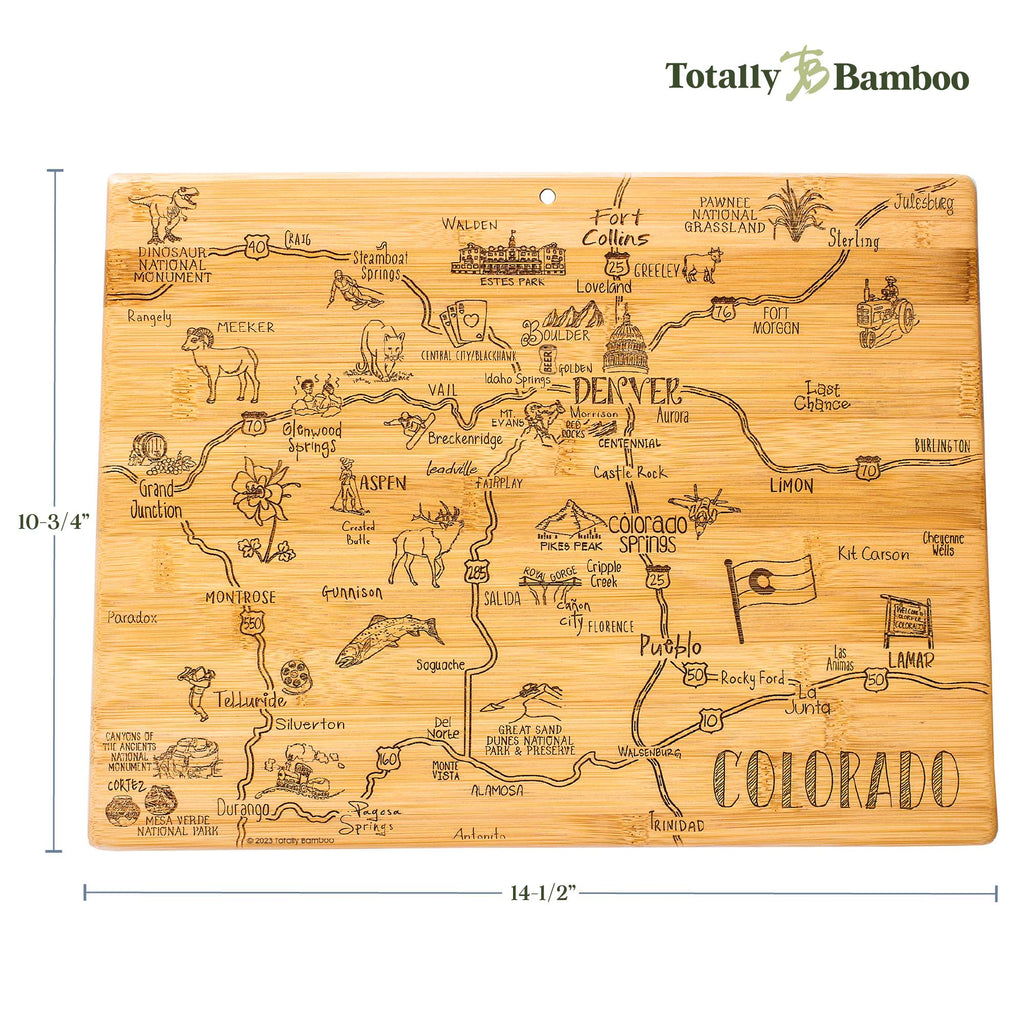 Destination Colorado Cutting Board, 14-1/2" x 10-3/4"