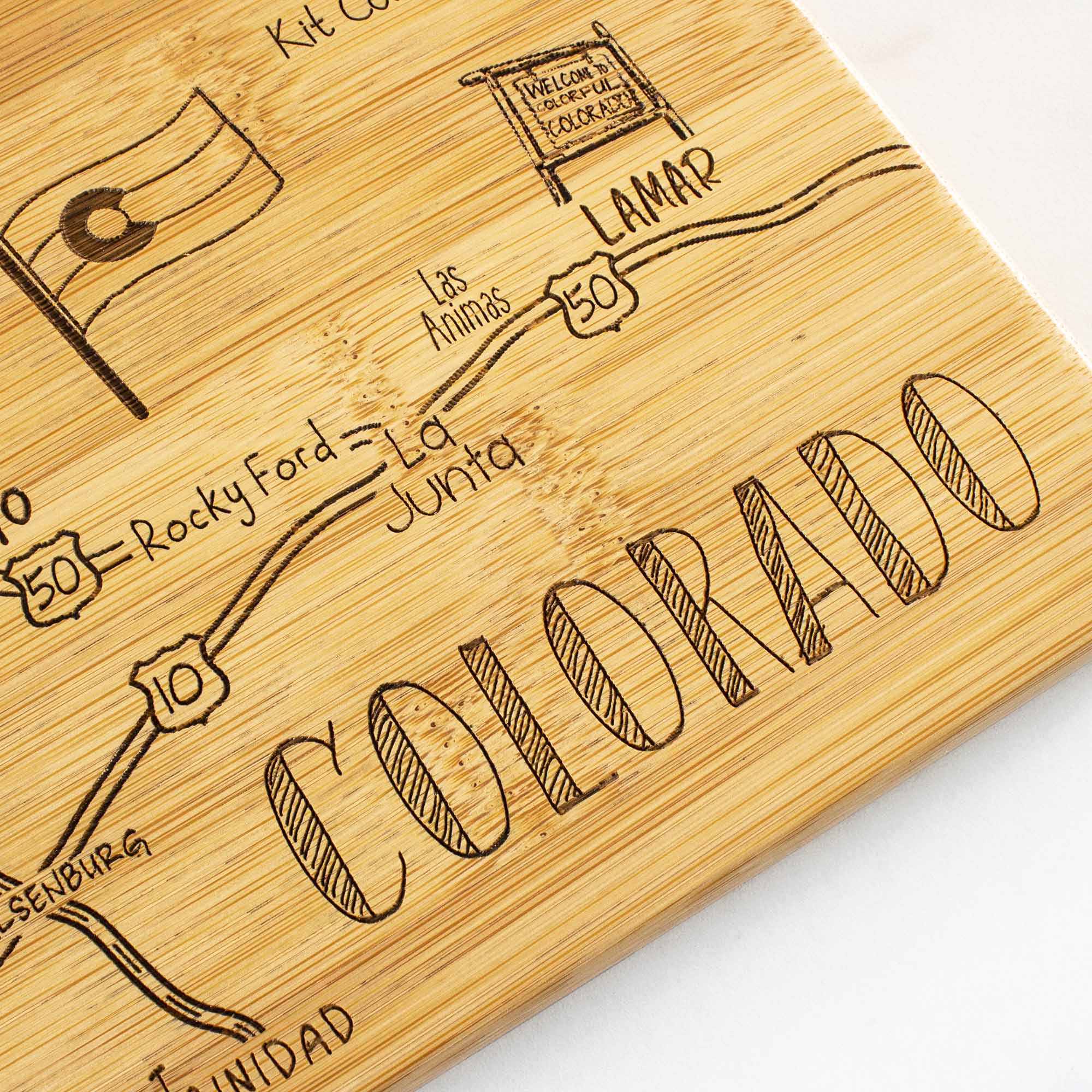 Destination Colorado Cutting Board, 14-1/2" x 10-3/4"