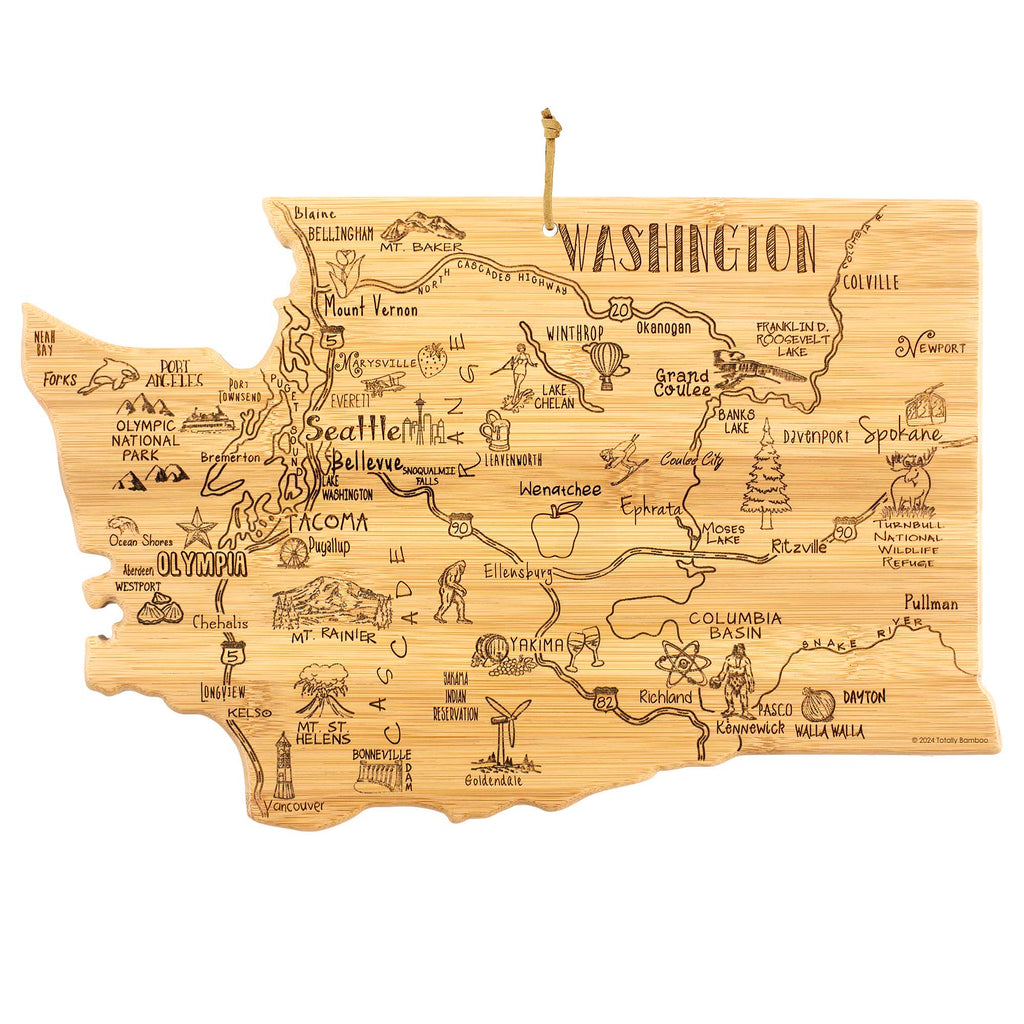 Destination Washington Cutting Board, 15-1/2" x 10"