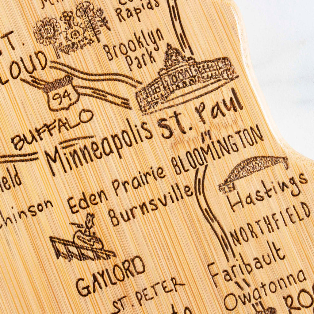 Destination Minnesota Cutting Board, 13-1/4" x 11-3/4"