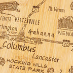 Destination Ohio Cutting Board, 12" x 13-1/2"