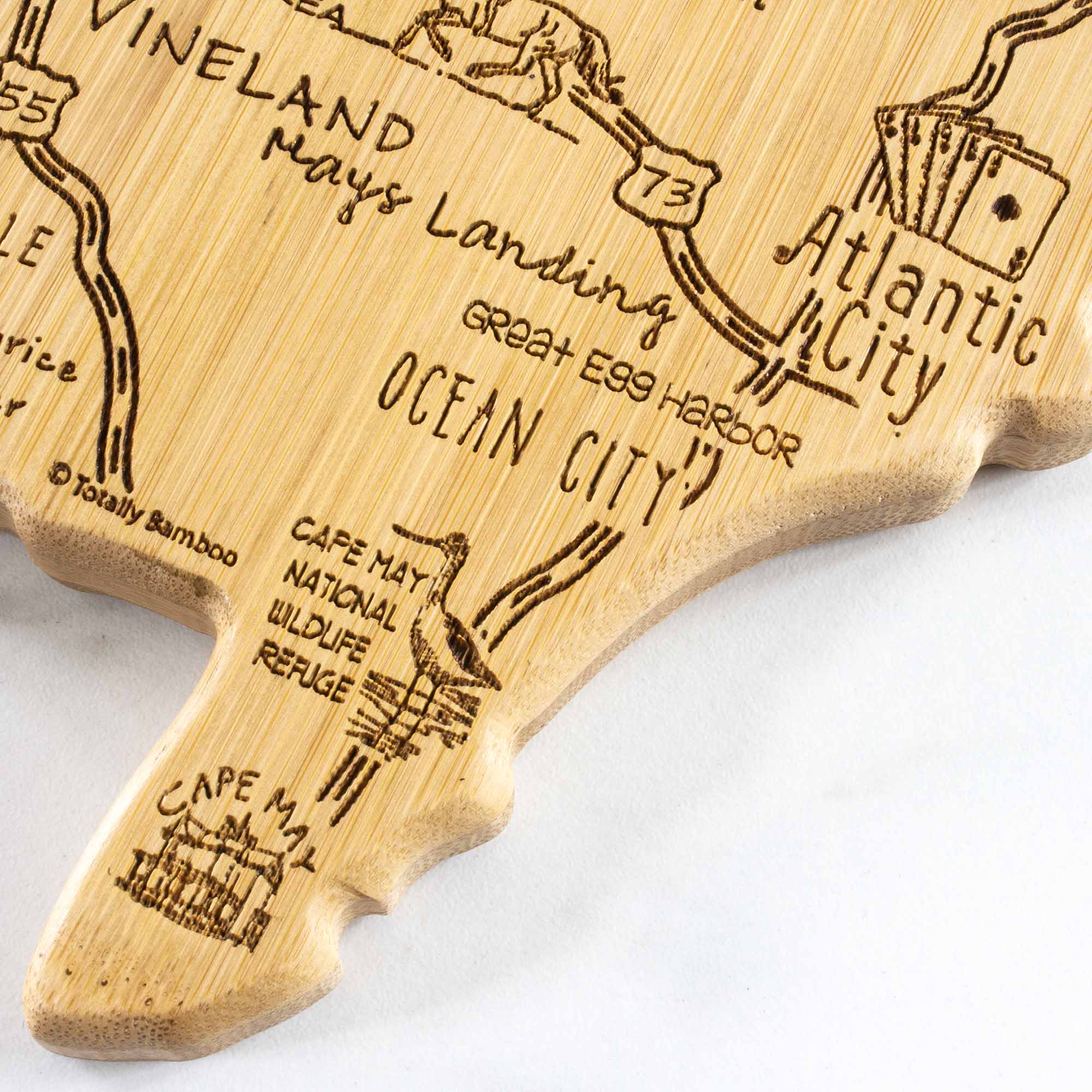 Destination New Jersey Cutting Board, 8-5/8" x 16-5/8"