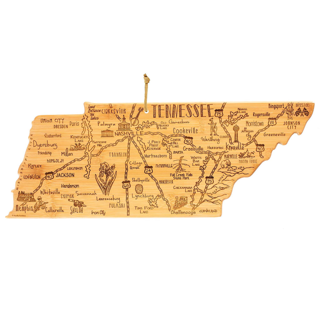 Destination Tennessee Cutting Board, 18-1/2" x 7"
