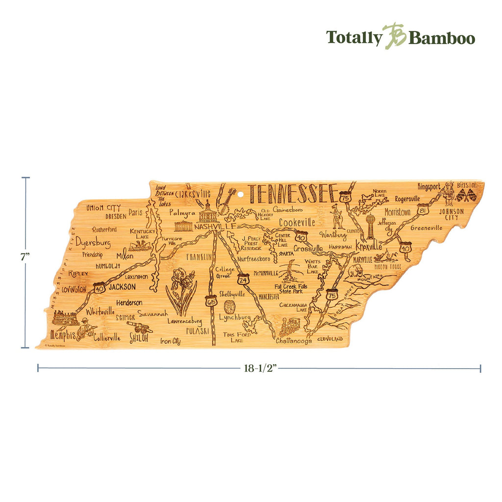 Destination Tennessee Cutting Board, 18-1/2" x 7"