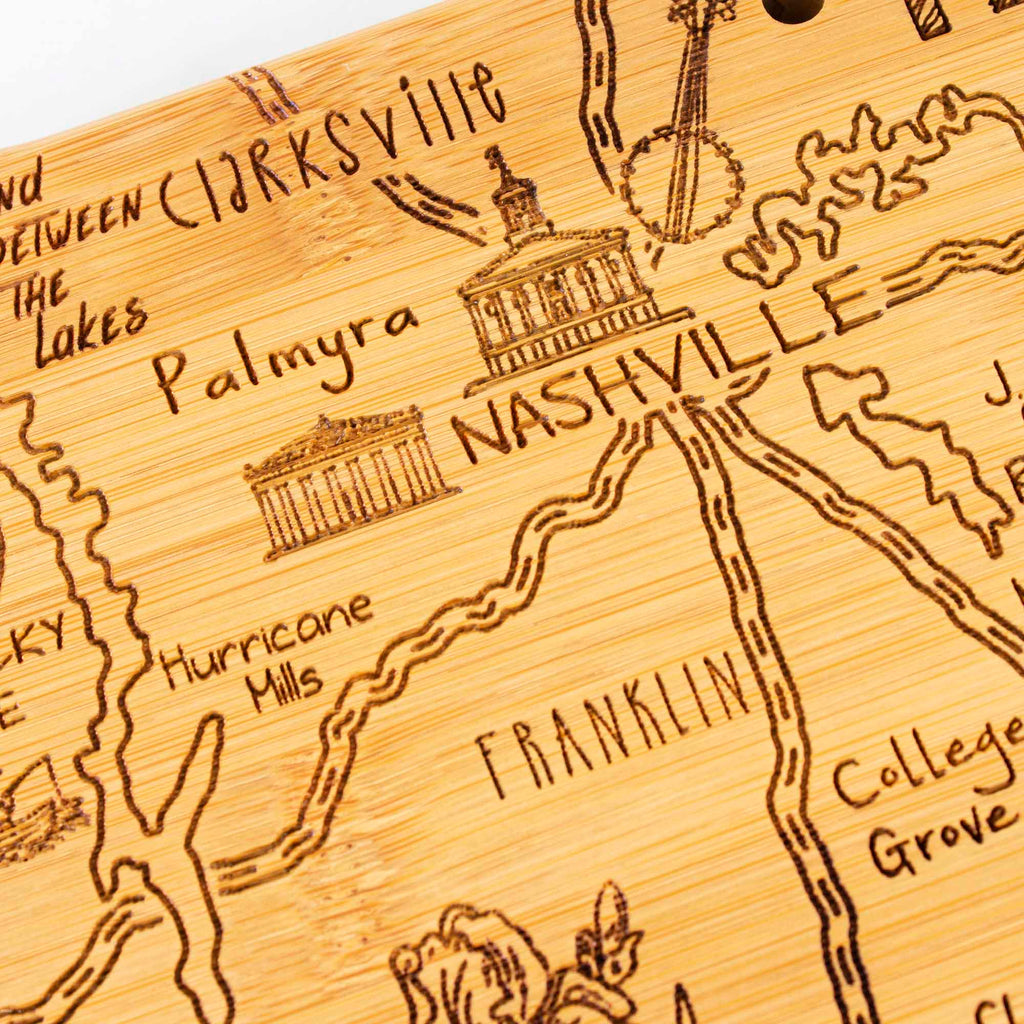 Destination Tennessee Cutting Board, 18-1/2" x 7"