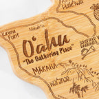 Destination Oahu Cutting Board, 14" x 11"