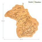 Destination Michigan Cutting Board, 16-3/4" x 16-1/2"