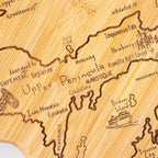 Destination Michigan Cutting Board, 16-3/4" x 16-1/2"