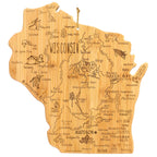 Destination Wisconsin Cutting Board, 12" x 13"