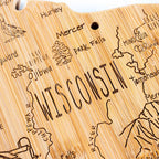 Destination Wisconsin Cutting Board, 12" x 13"