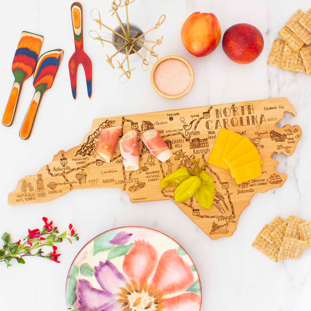 Destination North Carolina Cutting Board, 18" x 8"