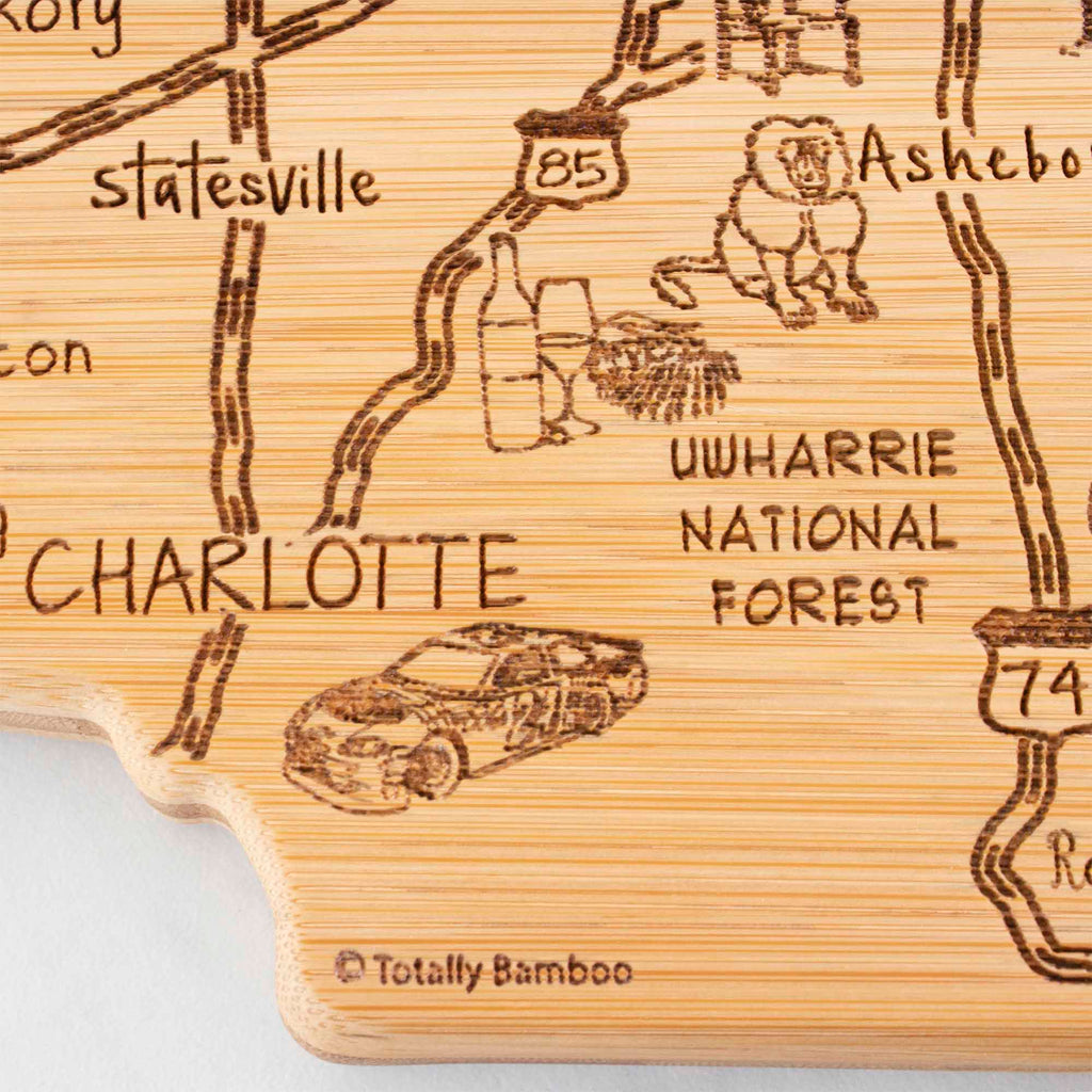 Destination North Carolina Cutting Board, 18" x 8"