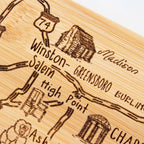 Destination North Carolina Cutting Board, 18" x 8"
