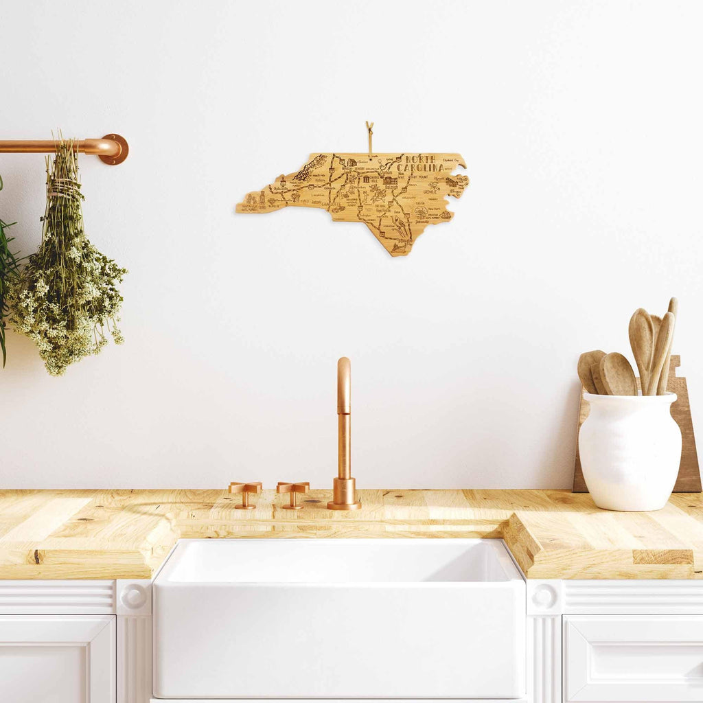 Destination North Carolina Cutting Board, 18" x 8"