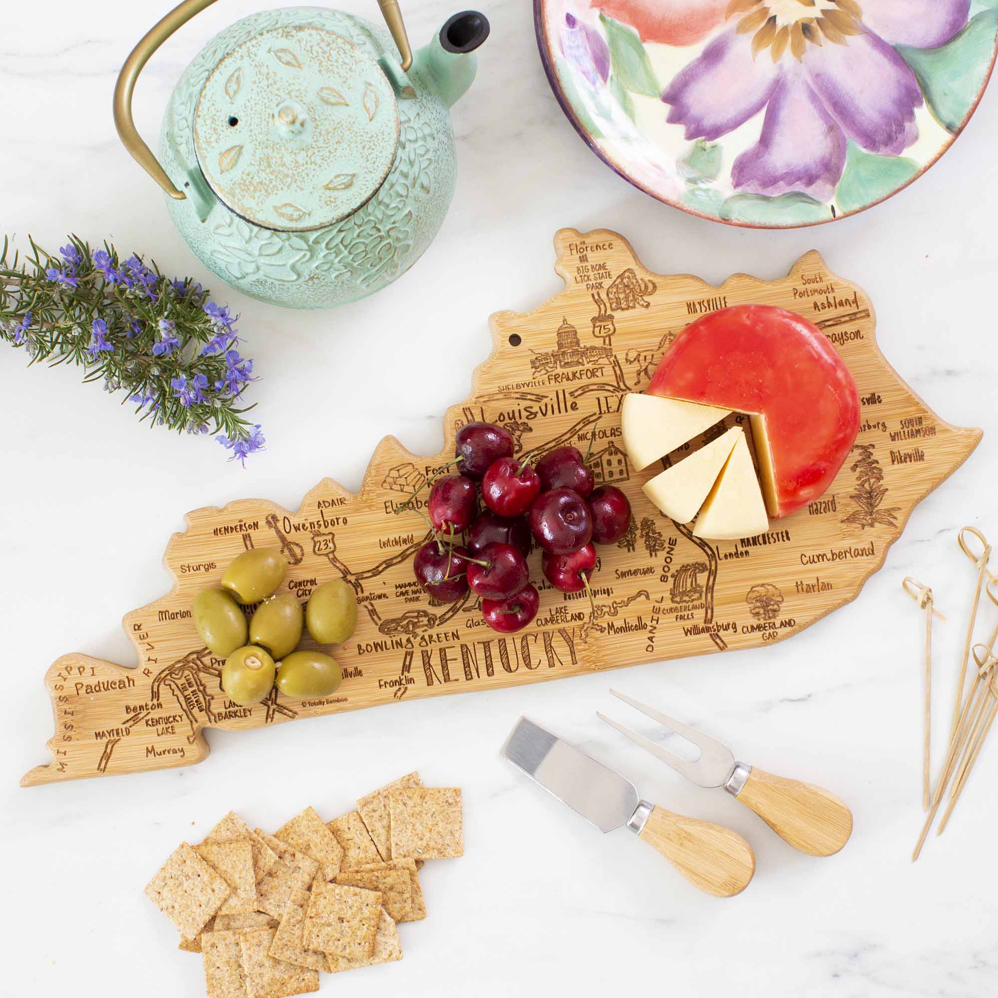Destination Kentucky Cutting Board, 18" x 8-1/2"