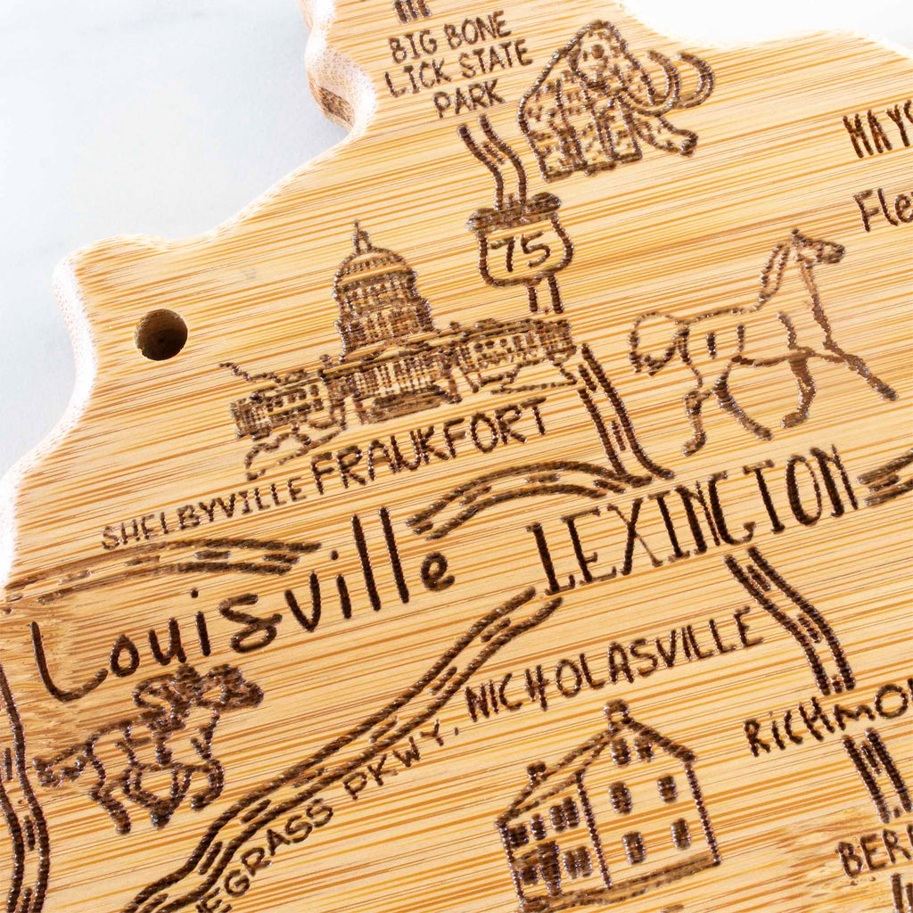 Destination Kentucky Cutting Board, 18" x 8-1/2"