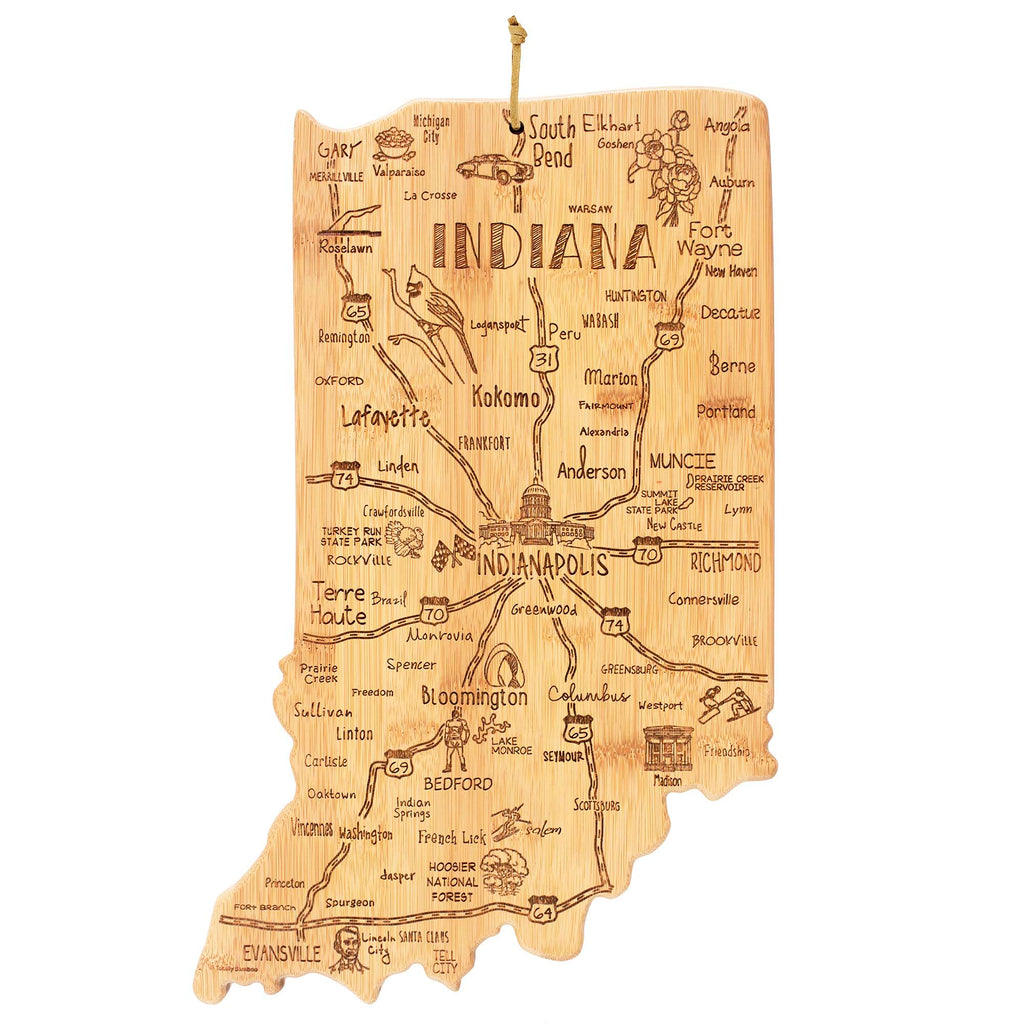 Destination Indiana Cutting Board, 15-3/4" x 10"