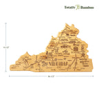 Destination Virginia Cutting Board, 16-1/2" x 9-1/2"