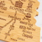 Destination Virginia Cutting Board, 16-1/2" x 9-1/2"