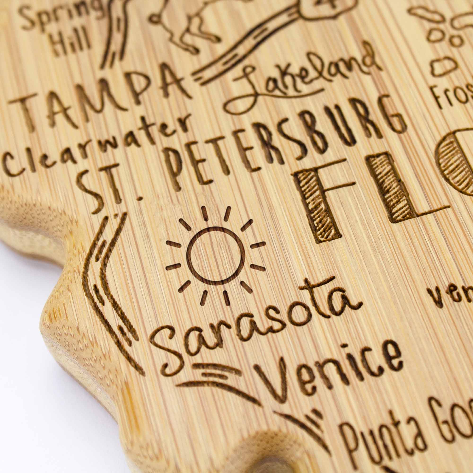 Destination Florida Cutting Board, 13-1/2" x 12-1/4"