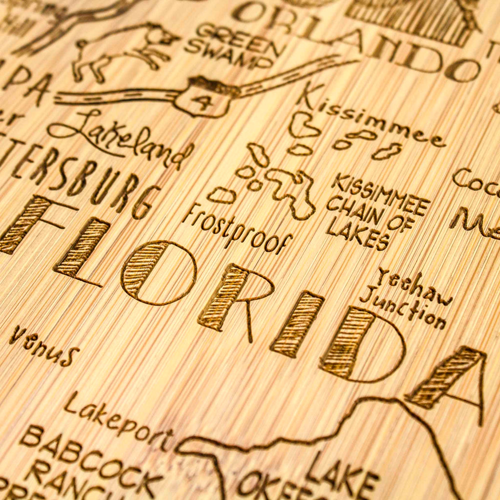 Destination Florida Cutting Board, 13-1/2" x 12-1/4"
