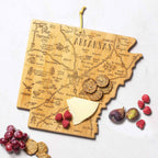 Destination Arkansas Cutting Board, 13" x 12"