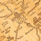 Destination Arkansas Cutting Board, 13" x 12"