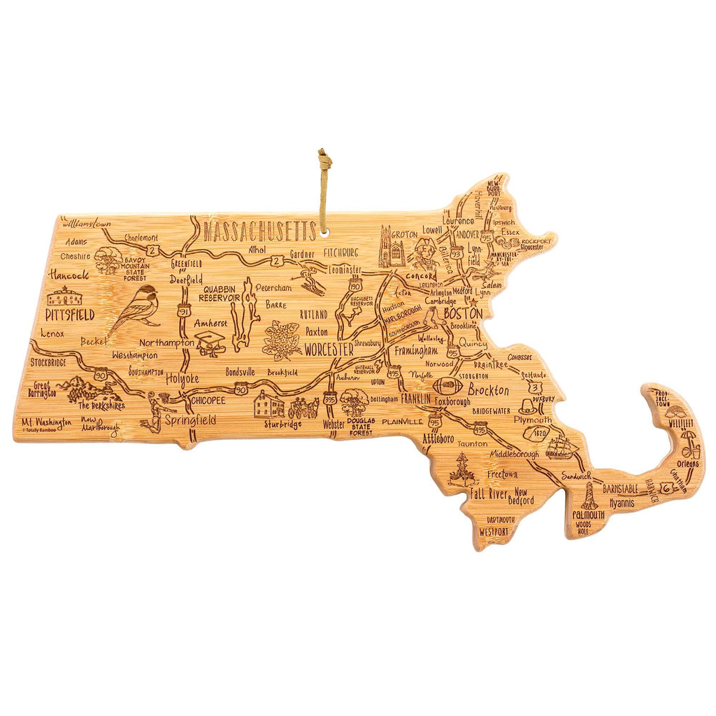 Destination Massachusetts Cutting Board, 16-3/4" x 9-1/4"