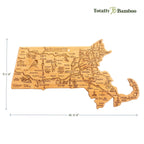 Destination Massachusetts Cutting Board, 16-3/4" x 9-1/4"