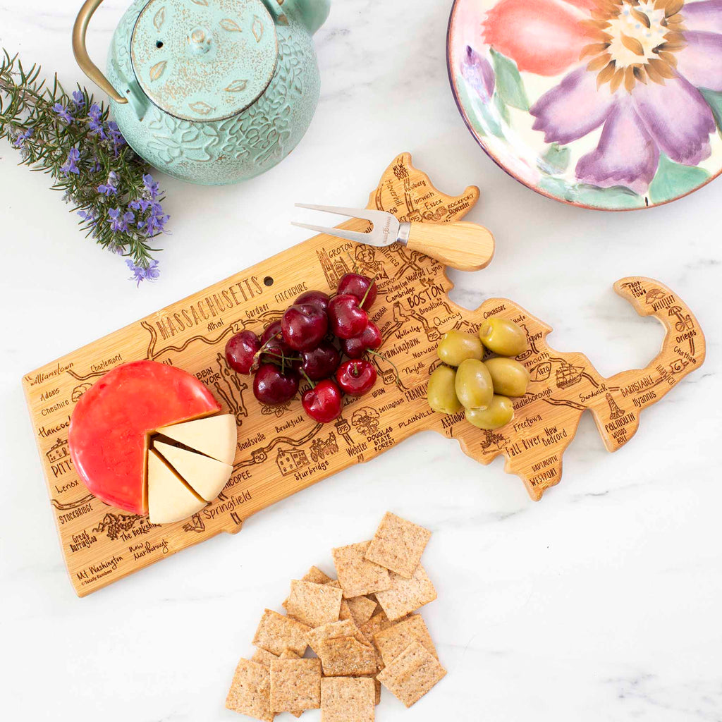 Destination Massachusetts Cutting Board, 16-3/4" x 9-1/4"
