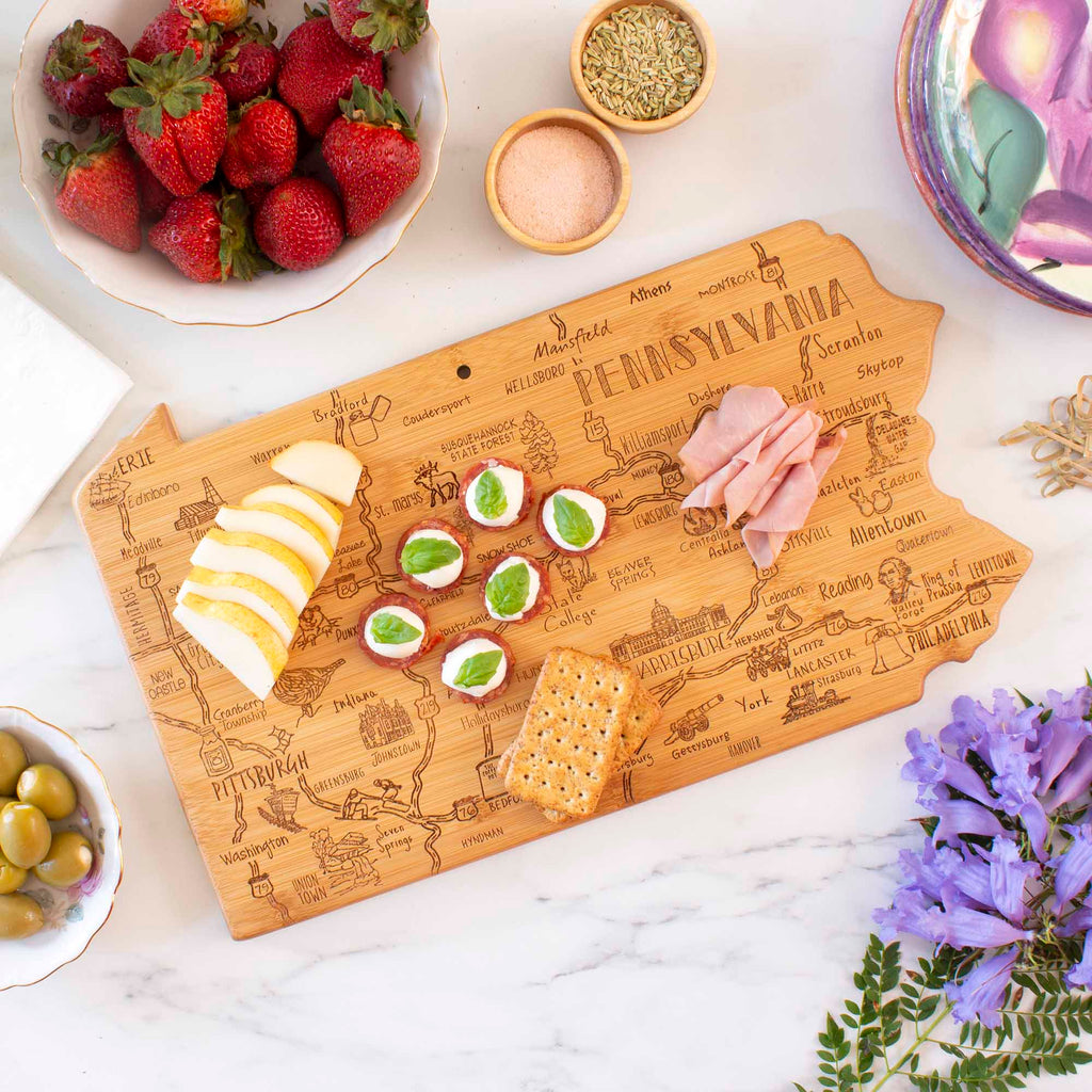 Destination Pennsylvania Cutting Board, 16" x 9-3/4"