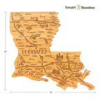 Destination Louisiana Cutting Board, 13" x 12"