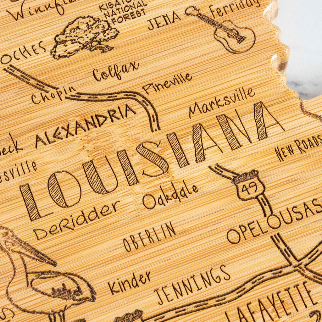 Destination Louisiana Cutting Board, 13" x 12"