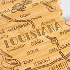 Destination Louisiana Cutting Board, 13" x 12"