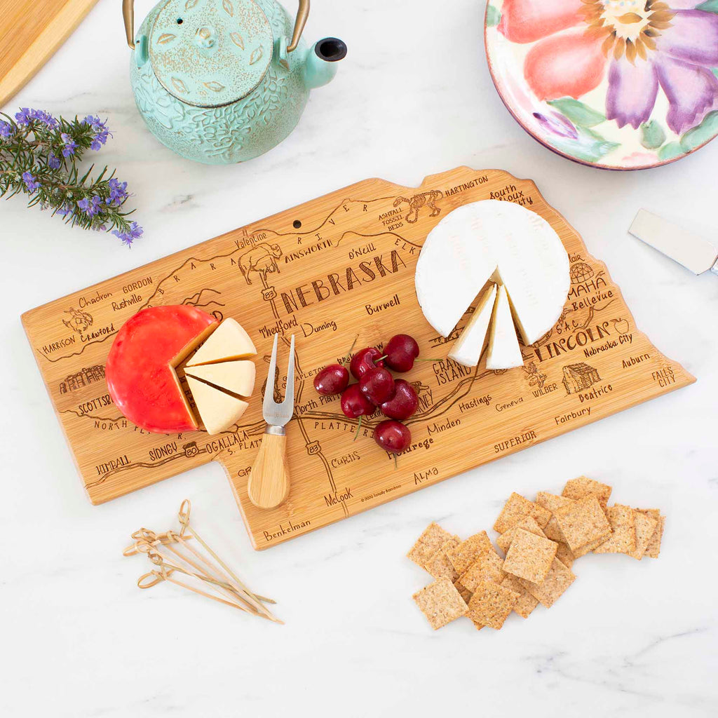 Destination Nebraska Cutting Board, 17-3/4" x 9"