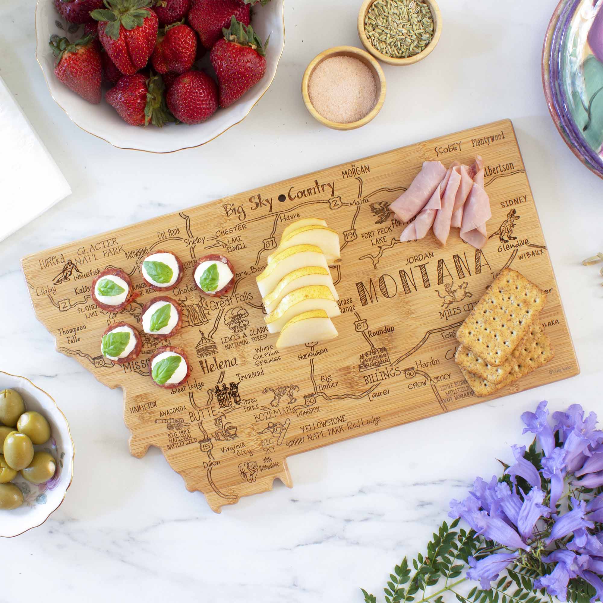 Destination Montana Cutting Board, 16" x 9-1/2"